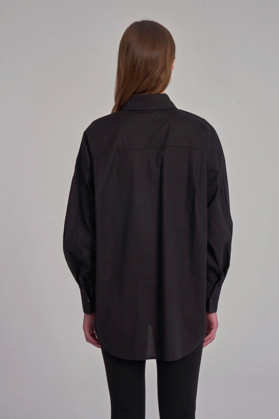 Chemise oversize - Noir