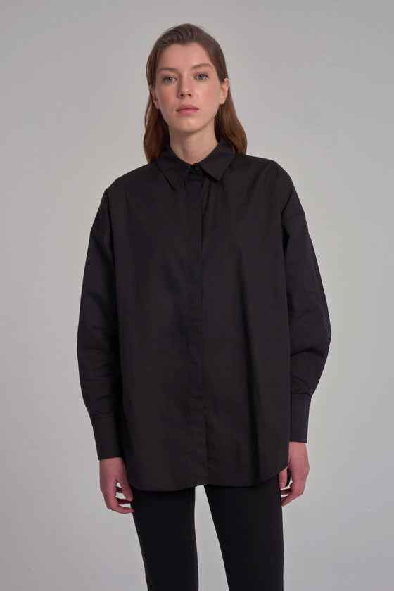 Chemise oversize - Noir