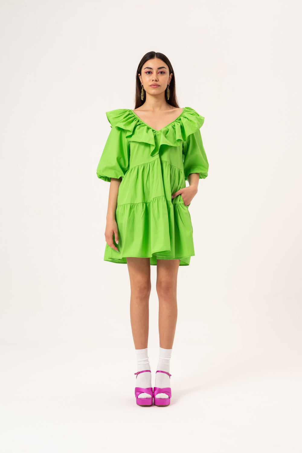 Robe courte - Vert