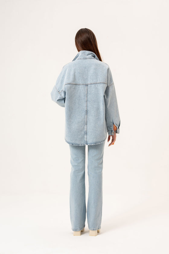 Chemise en jean oversize